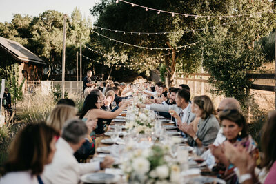 Sonoma Private Estate Toast Wedding