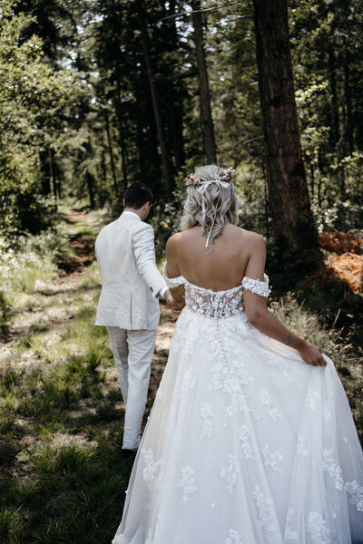 Bruiloft in het bos