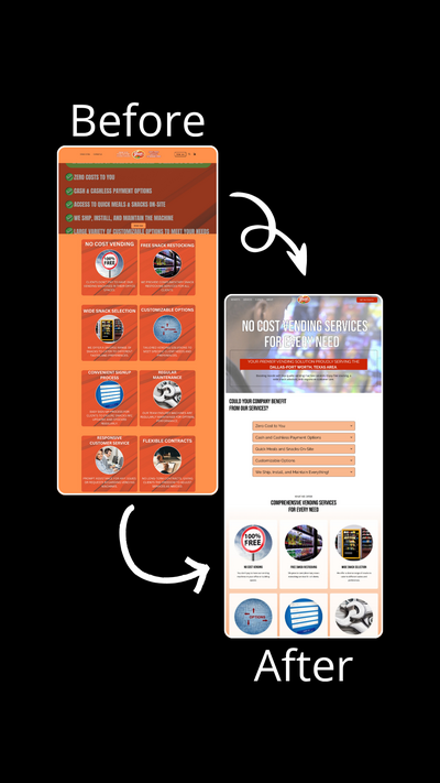SS Website Home Before & After