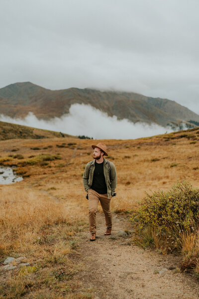 Ethan Lewis getting ready for an emotive elopement in Colorado