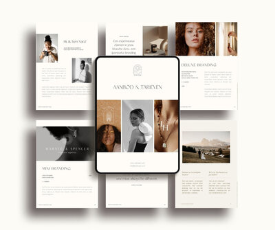Minimalistische brochure template