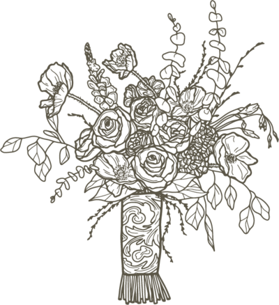 wedding bouquet illustration