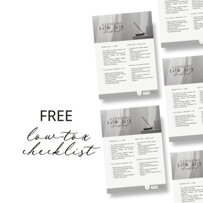 Get access to our exclusive freebies on the low-tox blog. Download valuable resources, guides, and tools to help you on your path to a healthier, eco-conscious lifestyle.