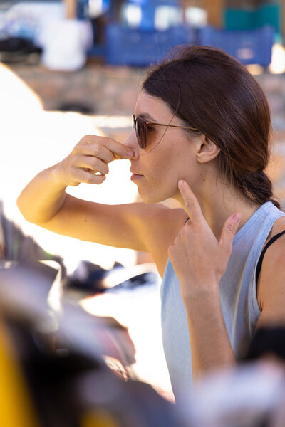 Ilaria doing some equalization exercise