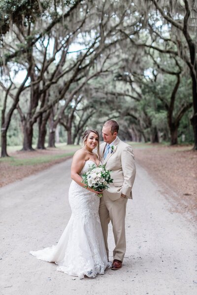 Megan + Dalton  elopement at Wormsloe in Savannah - The Savannah Elopement Package, Flowers by Ivory and Beau