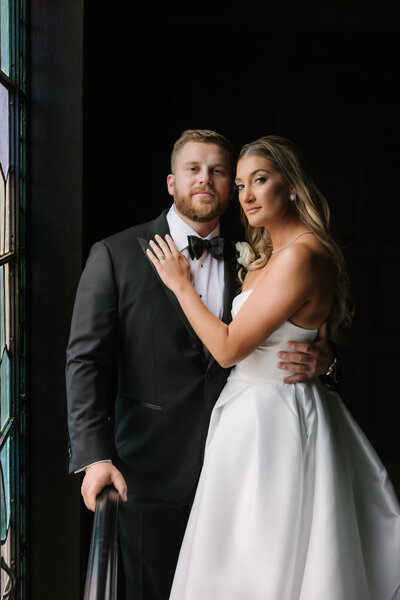 Revel-motor-row-bride-and-groom-portriat