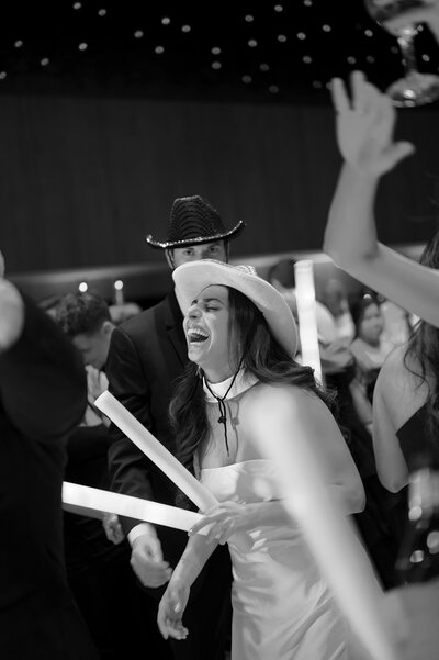 Bride dancing at the reception