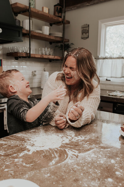 A Muffins with Mom photoshoot