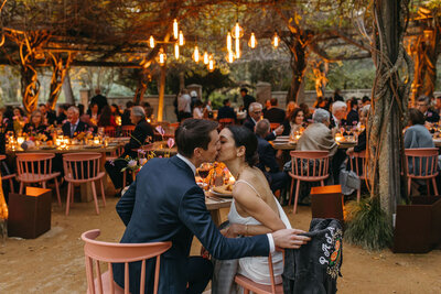 Campovida wedding bride and groom sweetheart table