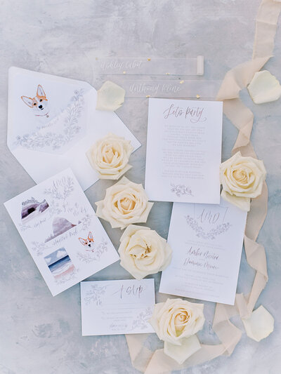 custom wedding calligraphy invitations