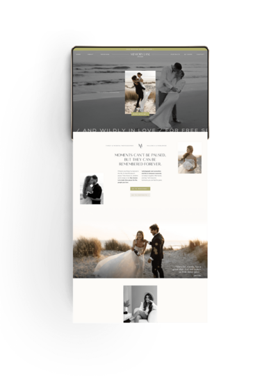 Minimal Showit website template voor interieur ontwerper