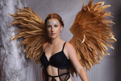 Fantasy boudoir portrait that's fairy inspired