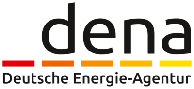 Logo of dena: Deutsche Energie-Agentur. One of the international references of Envidatec.