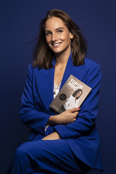 Author Lotte Lobé and her book Top of Mind