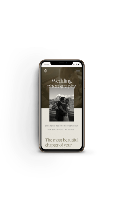 Moody Showit template for photographers