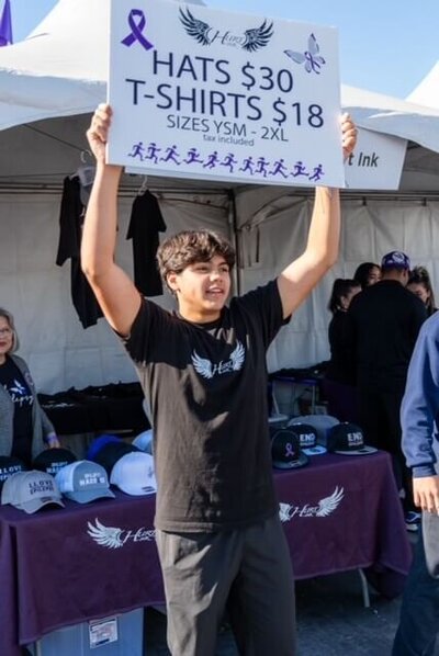 Merch for sale at Walk to End Epilepsy