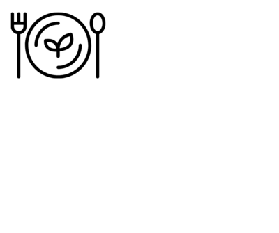 graphic of a plate, fork and spoon to represent a nutrient dense diet