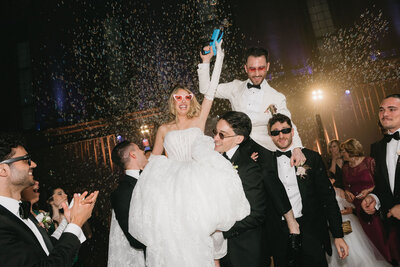 mixed culture winter wedding at baluchon eco villegiature in saint paulin