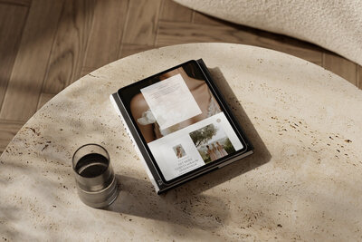 Mockup of Showit website template for photographers