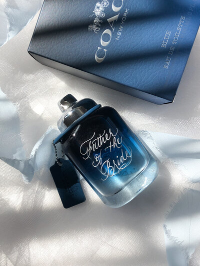 Hand engraved Coach cologne