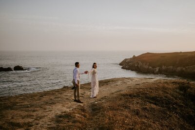 California sunset elopement