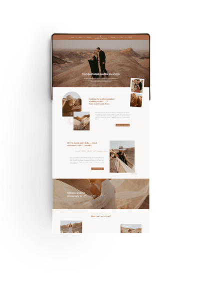 Showit website template voor fotografen