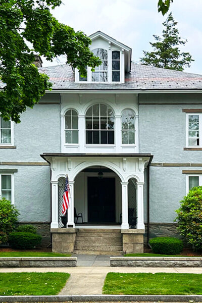 Full renovation featuring salvaged marble fireplaces, custom millwork, and modern elements alongside traditional architectural details.