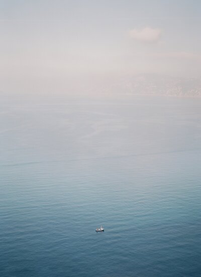 blue water amalfi coast italy framed travel print