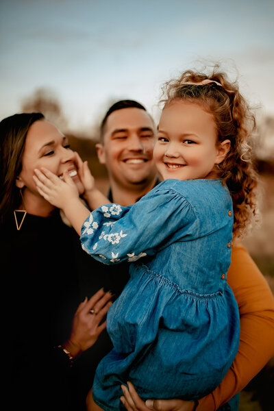 Southeast Michigan parents and daughter photo