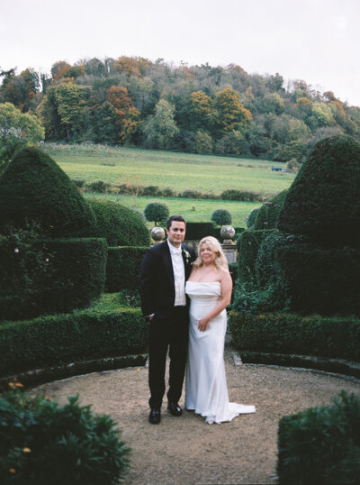 120mm couple portrait in the Cotswolds
