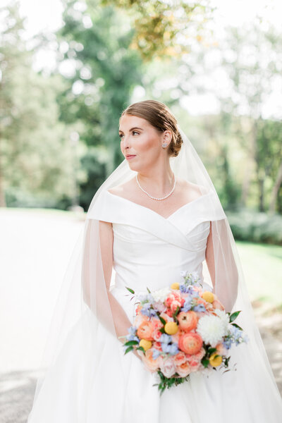 Bride Holding Bouquet