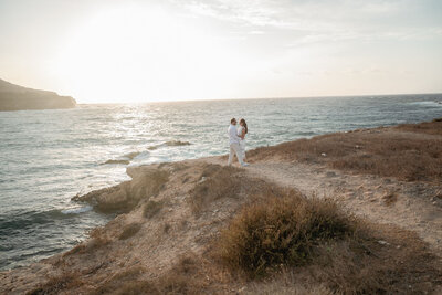Wedding in Antiparos, Greece on film 