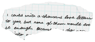 Romantic handwritten love letter overlay for Michigan and Ohio couples looking for meaningful photo details.