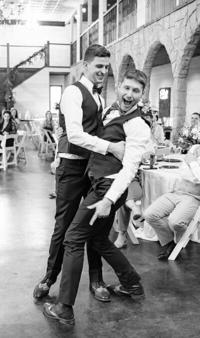 Two grooms wedding dance