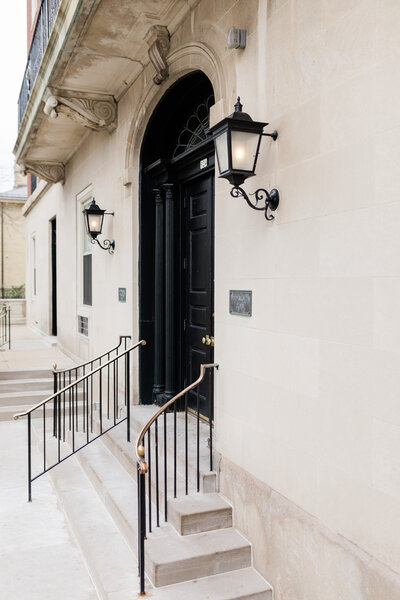 historic entry door at the university club of milwaukee city club in downtown milwaukee wisconsin