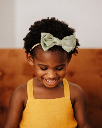 Portrait of a young girl smiling