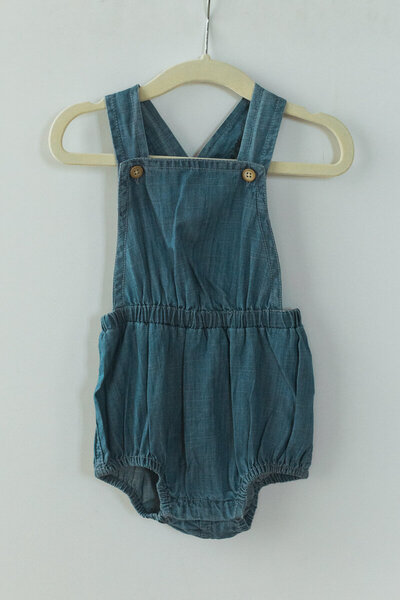 blue jean bubble for baby girl