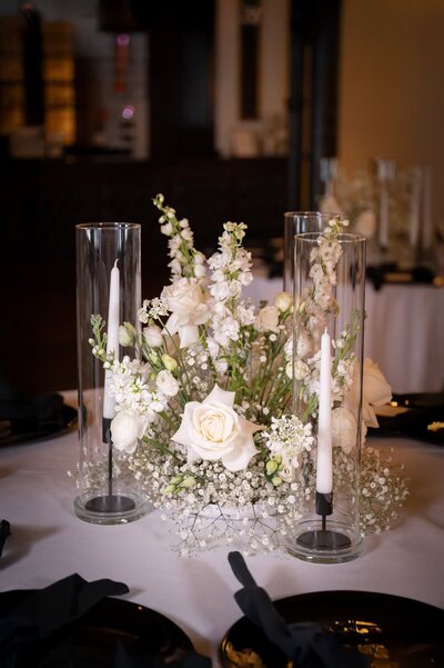 floral arrangement close up on a table