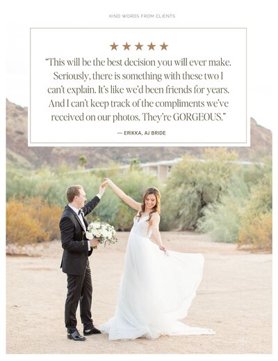 15 Wedding Pricing Guide Full Page Client Quote