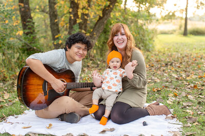 Bright and airy family photos