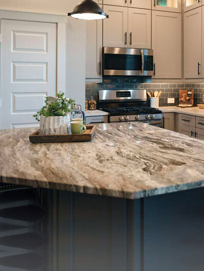 marble kitchen island