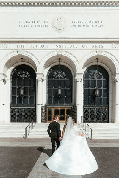 bride and groom during their reception dancing - photographed by Detroit wedding photographer Jane Victoria