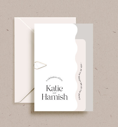 Big Love neutrals invitation package by State of Elliott