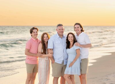 Professional photo on beach of ATlanta Photographer's family.