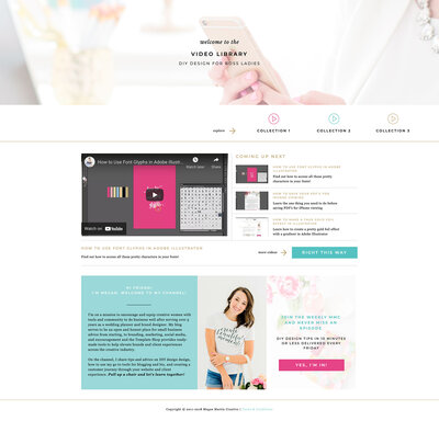 Premium Showit Website Template by Megan Mastin Creative