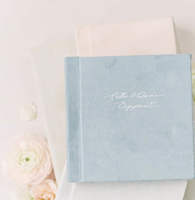 Leather cover heirloom wedding albums