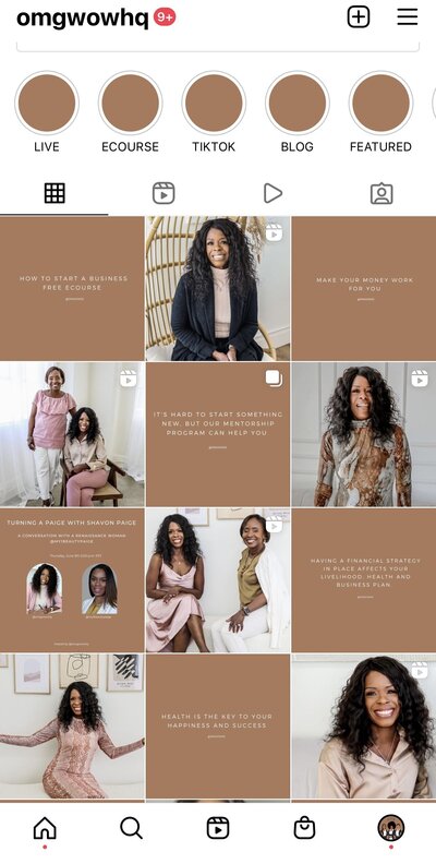 Black Women Nonprofit Organization  OMG WOW Social Media Management