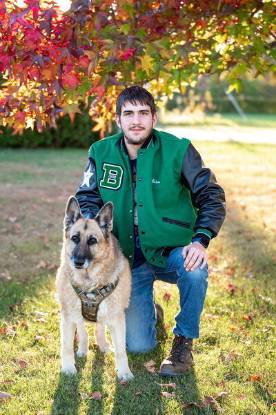 Portrait with dog