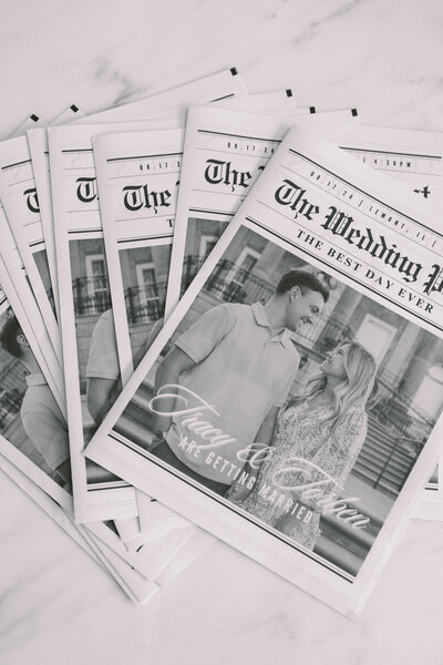 Bride&groomnewspaper