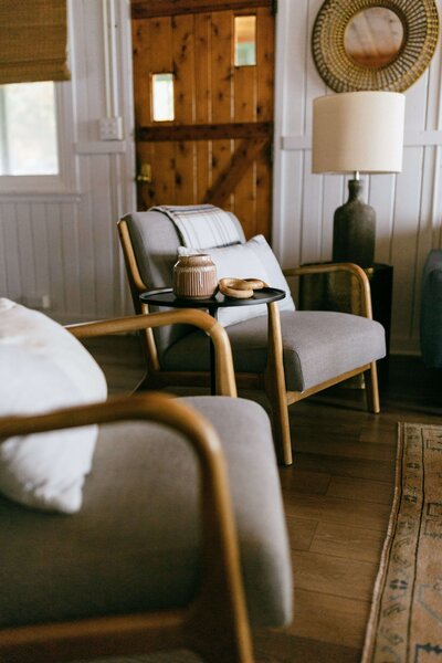Chairs in cozy living room